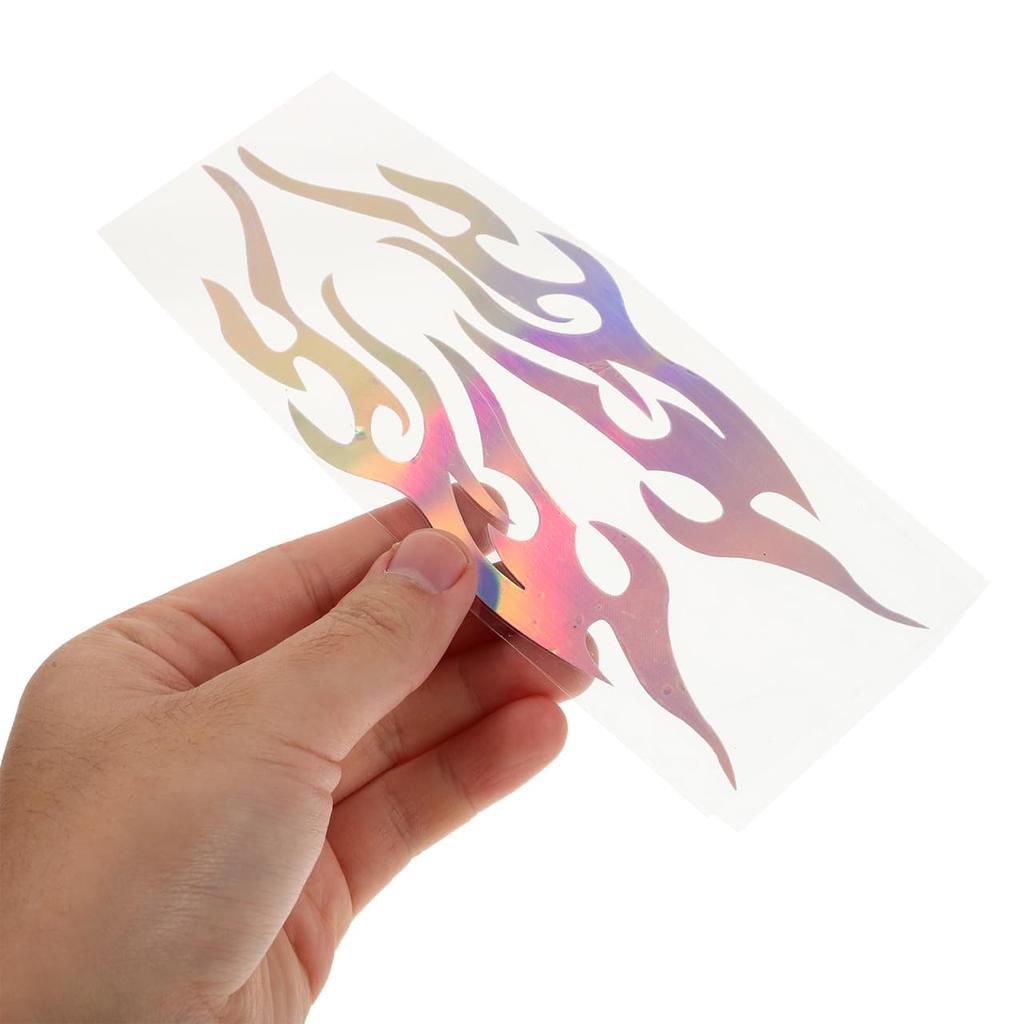 TOPPERFUN Sticker Car Motorcycle Fire Pattern Flame Reflection Set of