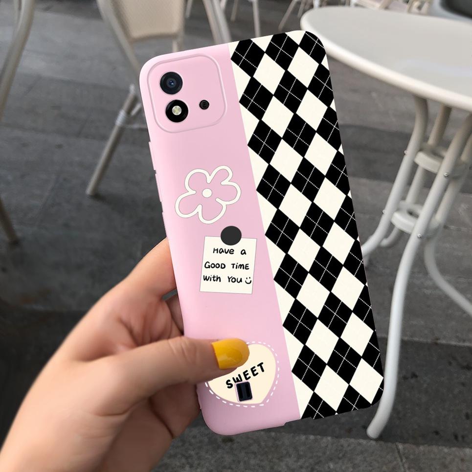 Für Hülle Realme C11 2021 RMX3231 Case Schale Kuh Leopardenmuster Farbblock Gehäuse Tasche Auf RealmeC11 C 11 2021 Fundas Coques Weich