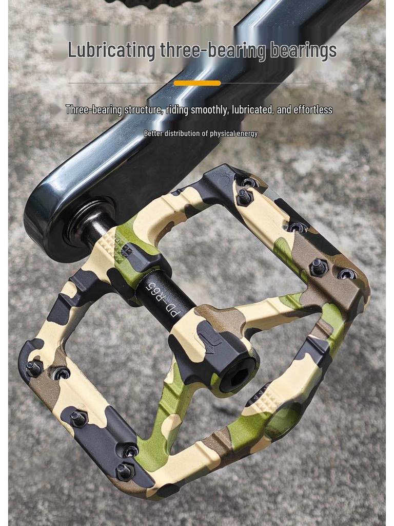 PROMEND Fargerike Nylon Sykkelpedaler med 3 Kulelager for Terreng- og Landeveissykler.