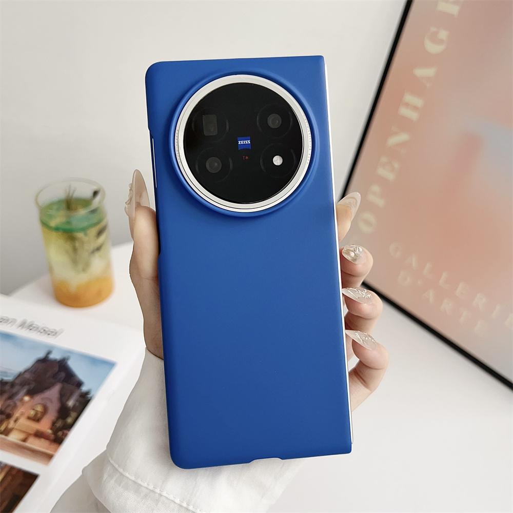 Solid Color Phone Case For VIVO X Fold 5 PC Hard Shel Ultra-Thin Protective Fold5 Back Cover