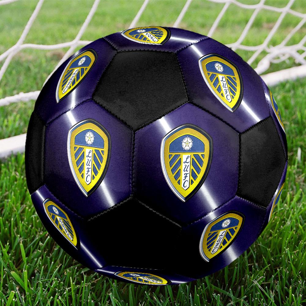 Leeds United AFC Größe 5 Fußball, Maschinengenähtes PVC, Langlebig & Hoher Rückprall, Für Alle Altersgruppen, Fanartikel, Spiele & Außenbereich.