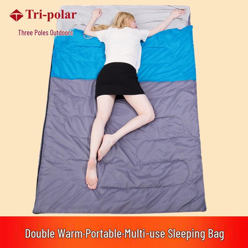 Tri-polar Double Camping Sleeping Bag