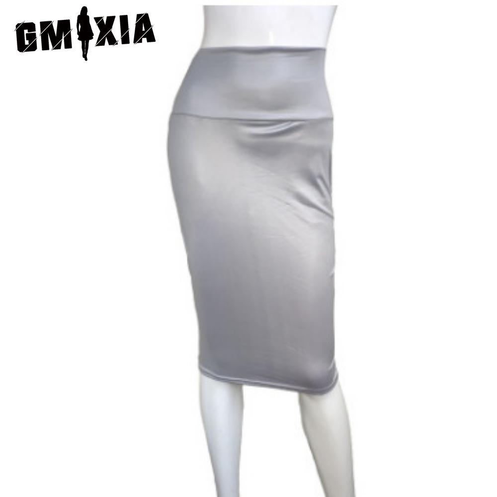 

GMXIA Женская Мода Повседневные Юбки с Разрезом Сзади Однотонные с Принтом Летние Весенние S белый