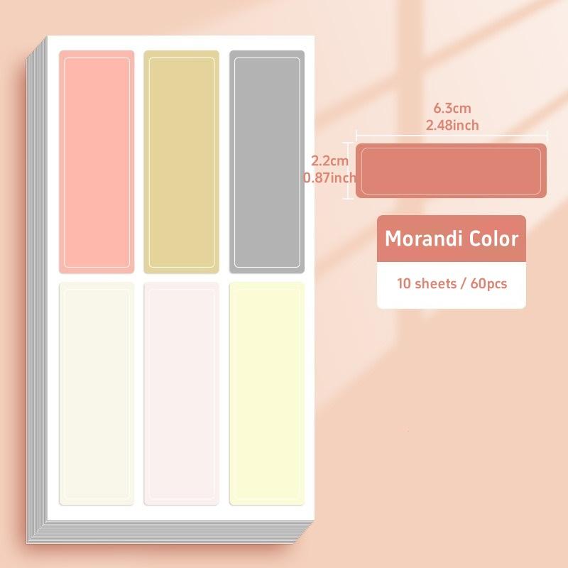 

160/60/40 шт. Многоцветные обычные наклейки, упаковка, водонепроницаемые, индексные файлы, этикетки, заметки, наклейки для домашнего офиса, школы, лаборатории