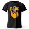 Men's Cool Dad with Beards Printed T-Shirt Oversized Funny Graphic Tees for Women Summer Tops Humor Streetwear