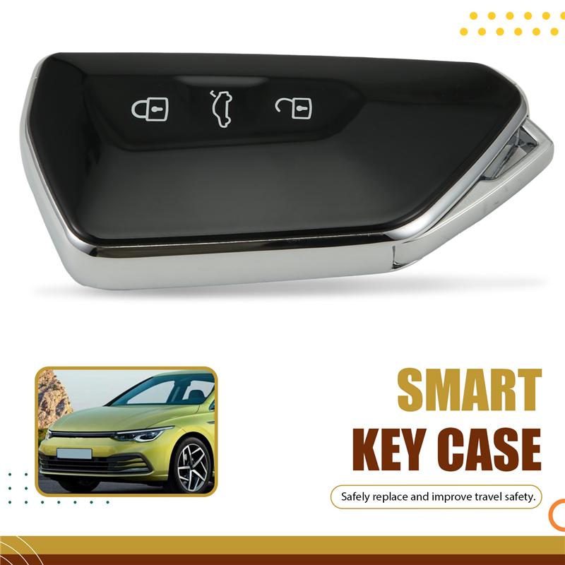 KDZA25 Fernbedienung Schlüsselhülle 3 Tasten Smart Key Card Case Für VW Golf 8 Auto Fernbedienung Schlüsselgehäuse