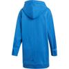 Adidas Casual Solid Color Hooded Long Sleeve Sweatshirt Women Sweatshirt Blue DT9221