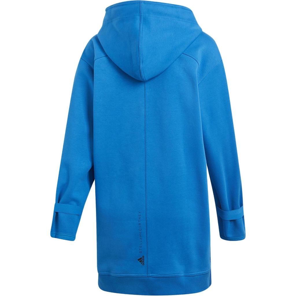 Adidas Casual Solid Color Hooded Long Sleeve Sweatshirt Women Sweatshirt Blue DT9221