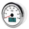 RPM Tachometer Gauge 3 in 1 Multifunctional Marine Accessory for Automobile Boats 9‑32V DCWhite Dial Plate