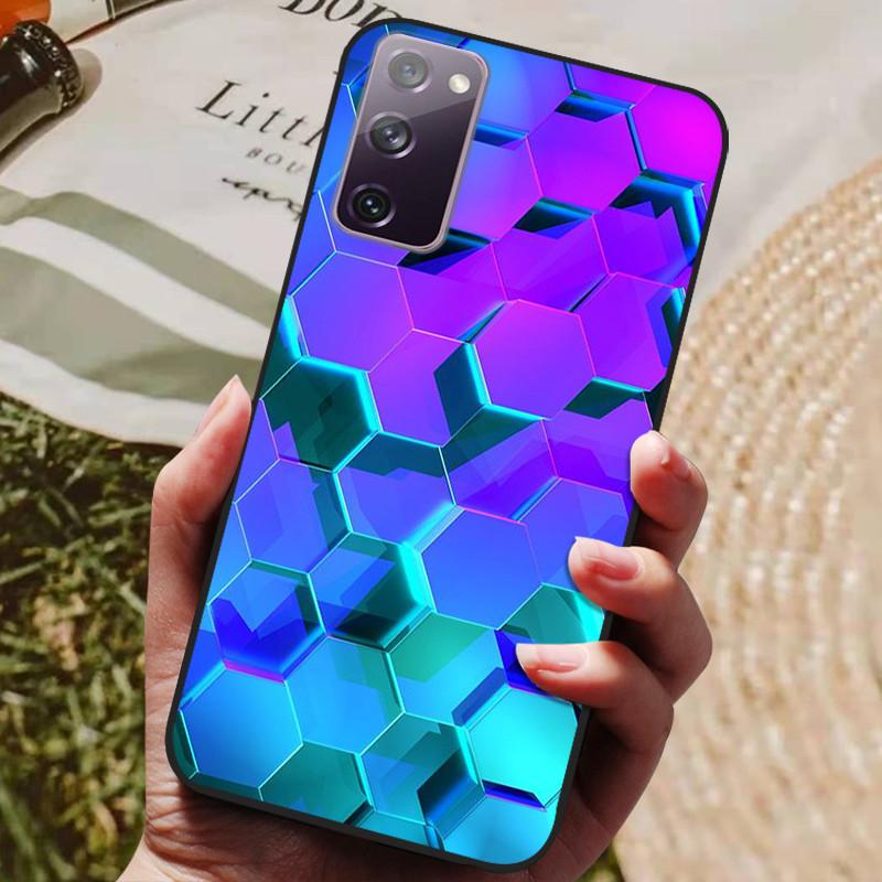 For Samsung Galaxy S20 FE S20FE Case Fashion Silicone Cover For Samsung S20 Fan Edition S20 Lite S 20 FE Phone Case Black Bumper