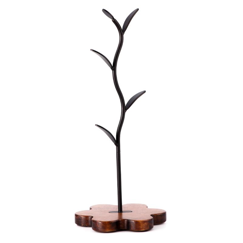 

Fresh For Countertop Coffee Mug Holder With Wooden Base, For Counter Bar Accessory Leaf-Shaped Design, Coffee Mug Tree Rack NONE
