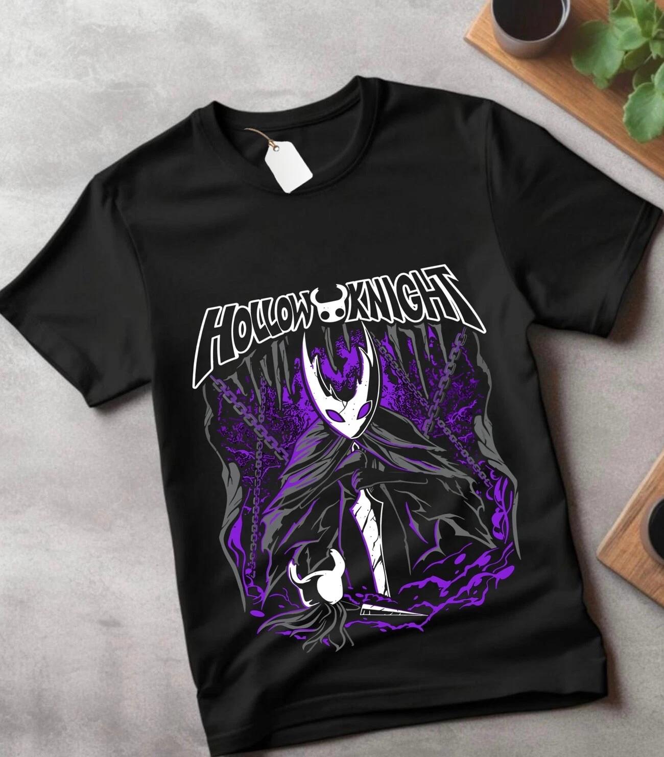 

Унисекс Игровая футболка Hollow Knight Инди Топ для девушки Лучшие подарки Футболка Все размеры XL