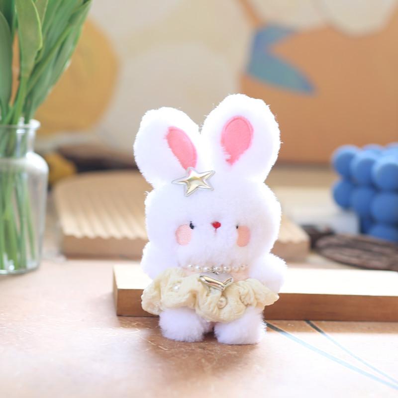Cute Little Rabbit Pendant Plush Toy Doll Bear Schoolbag Hanging Decoration Keychain Doll Doll