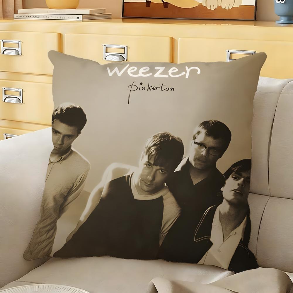 

Rock band wweezer Cushion Cover Soft Durable Reversible Pillow Cover Home Car MultiScene Daily Comfort Pillowcase 30X30cm