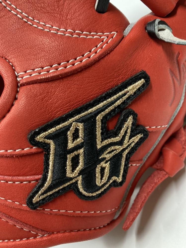 HI-GOLD RKG-012SP Youth Soft Baseball Glove 2024 Limited Edition LH Right-Handed Throw Fire Orange M-L Sizes (For 3rd-6th Graders)