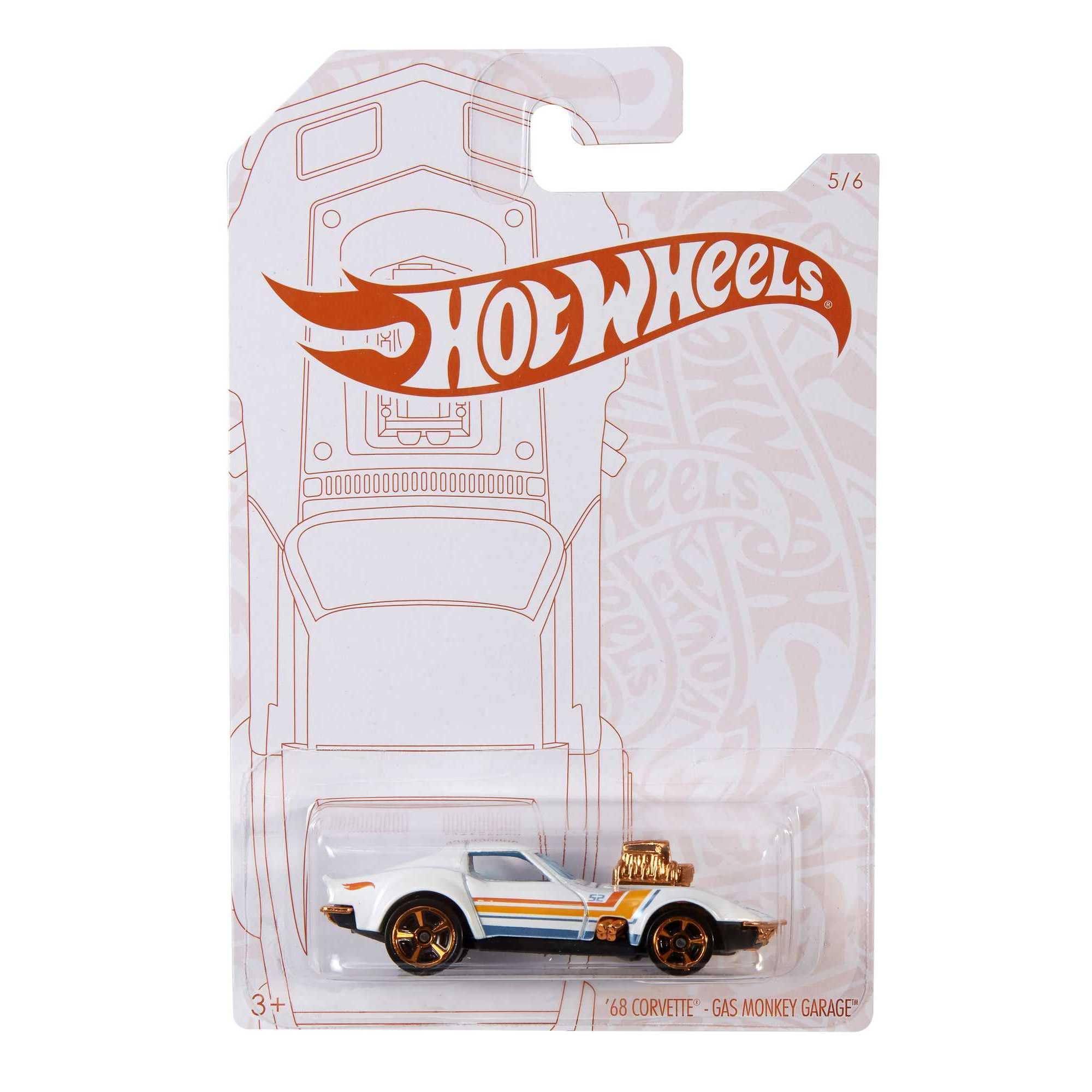 

Hot Wheels 2020 Pearl and Chrome Corvette Gas Monkey Garage 5/6 - 68 (белый) белый