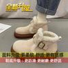 Fleece, thickened and ugly, cute non-slip bread cotton shoes, tide winter 2025 new Northeast thick-soled snow boots women's models