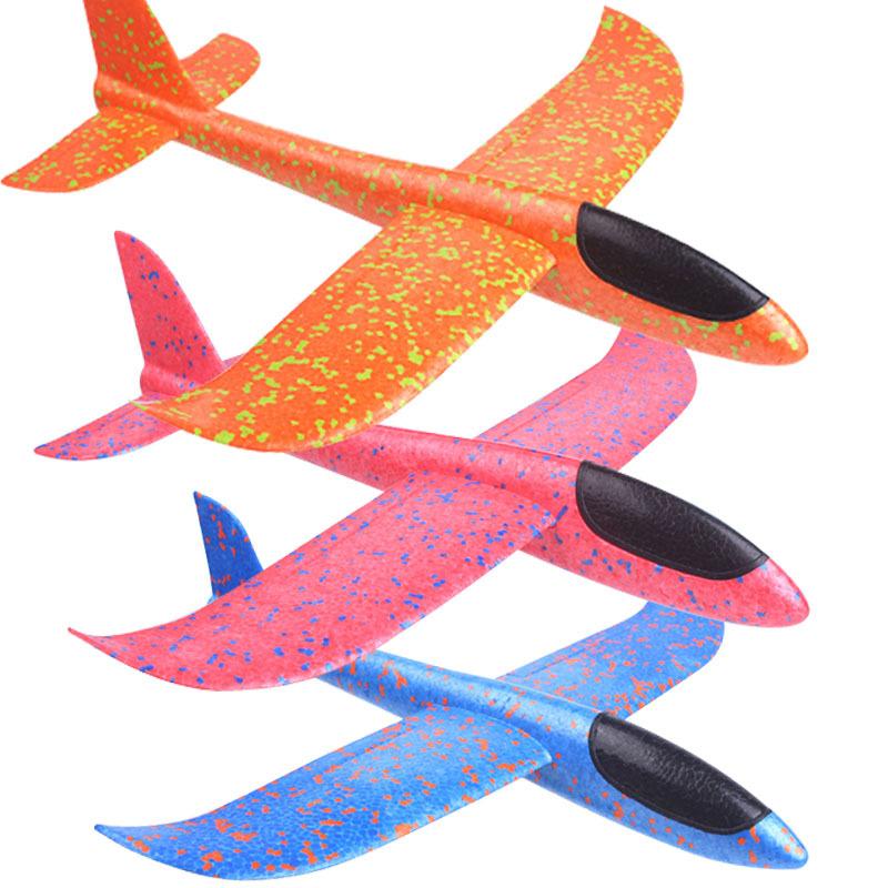 Big Foam Plane Flying Glider Toy Hand Throw Styrofoam Airplane Outdoor Game Aircraft Model Fun Toys aircraft for Kids Boys Gift