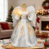 Angel Christmas Tree Topper Christmas Angel Pendants With Light Small Topper Treetop Ornaments For Holiday Living Room Outdoor