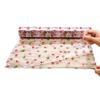 Christmas Wrap Cellophane Roll Santa Claus Pattern Gift Flowers Wrapper Paper