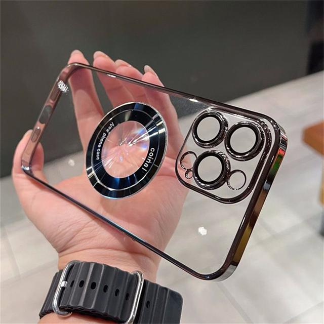 

Роскошный магнитный чехол с покрытием Magsafe для Iphone 14 Pro Max 13 12 11 X Xs Xr 7 8 Plus Se, жесткий прозрачный чехол For iPhone 14