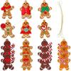 Multi-piece Gingerbread Men Christmas Ornaments: Free Combination for Tree, Fireplace, Home & Party Decor