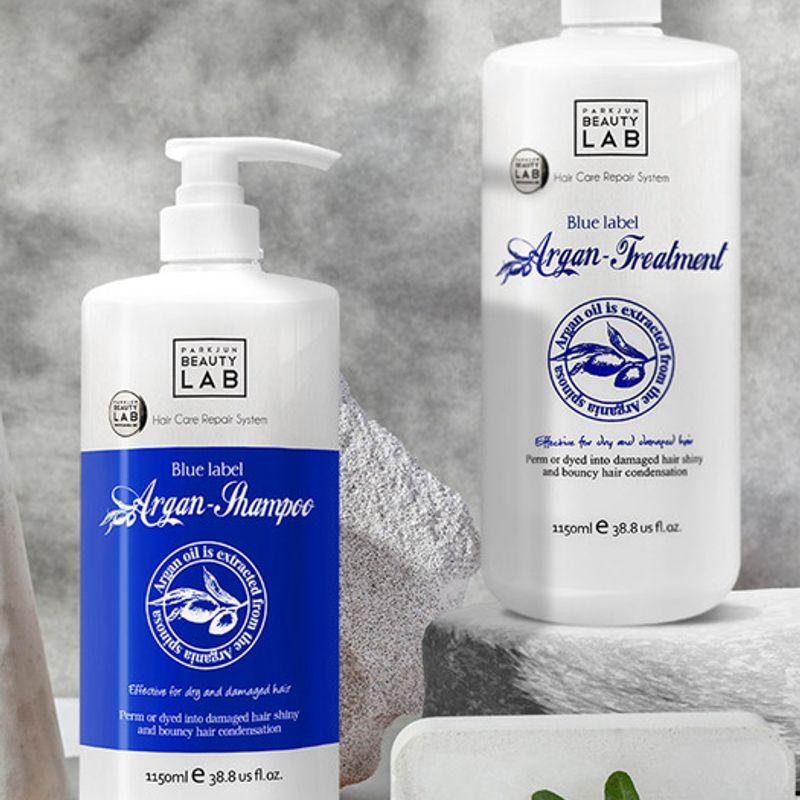 Park Jun Beauty Lab Blue Label Argan Large Capacity Shampoo + Treatment 1150ml Set