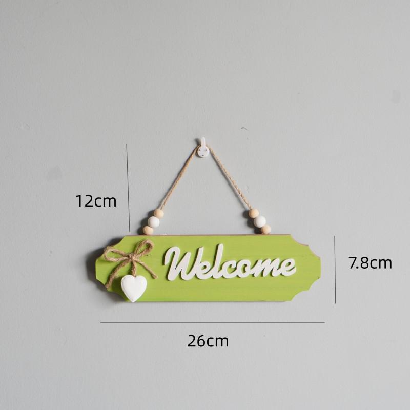 Vítejte znamení: Malá dřevěná dekorace na dveře pro domácnost a podnikání