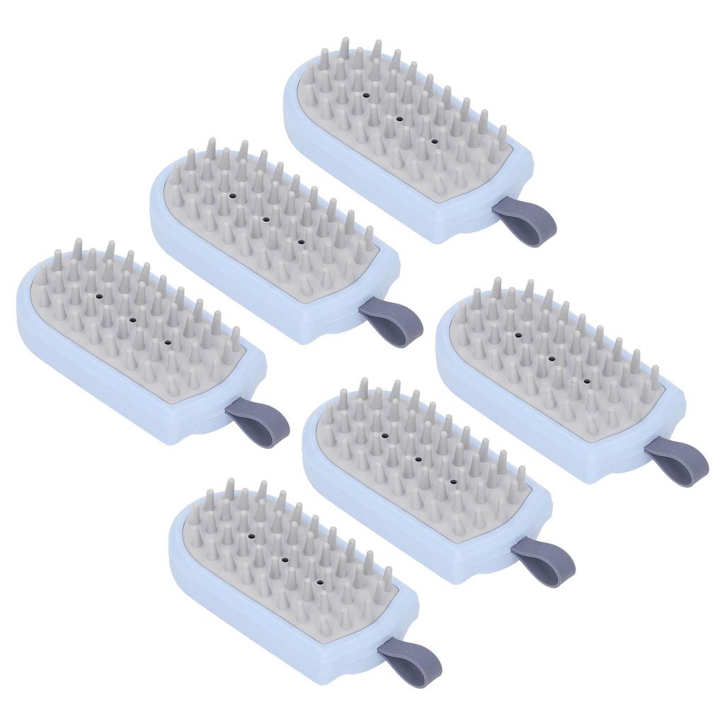 6Pcs Scalp Brush ABS Silicone Ergonomic Anti Slip Handle Light Head Massage Scalp Massager for Men Women Shampoo