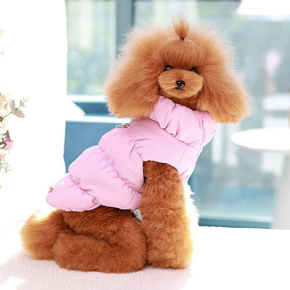 D-ring Vest Dog Winter Clothes Warm Coat Cat Costumes Pet Warm Jacket Chihuahua French Bulldog