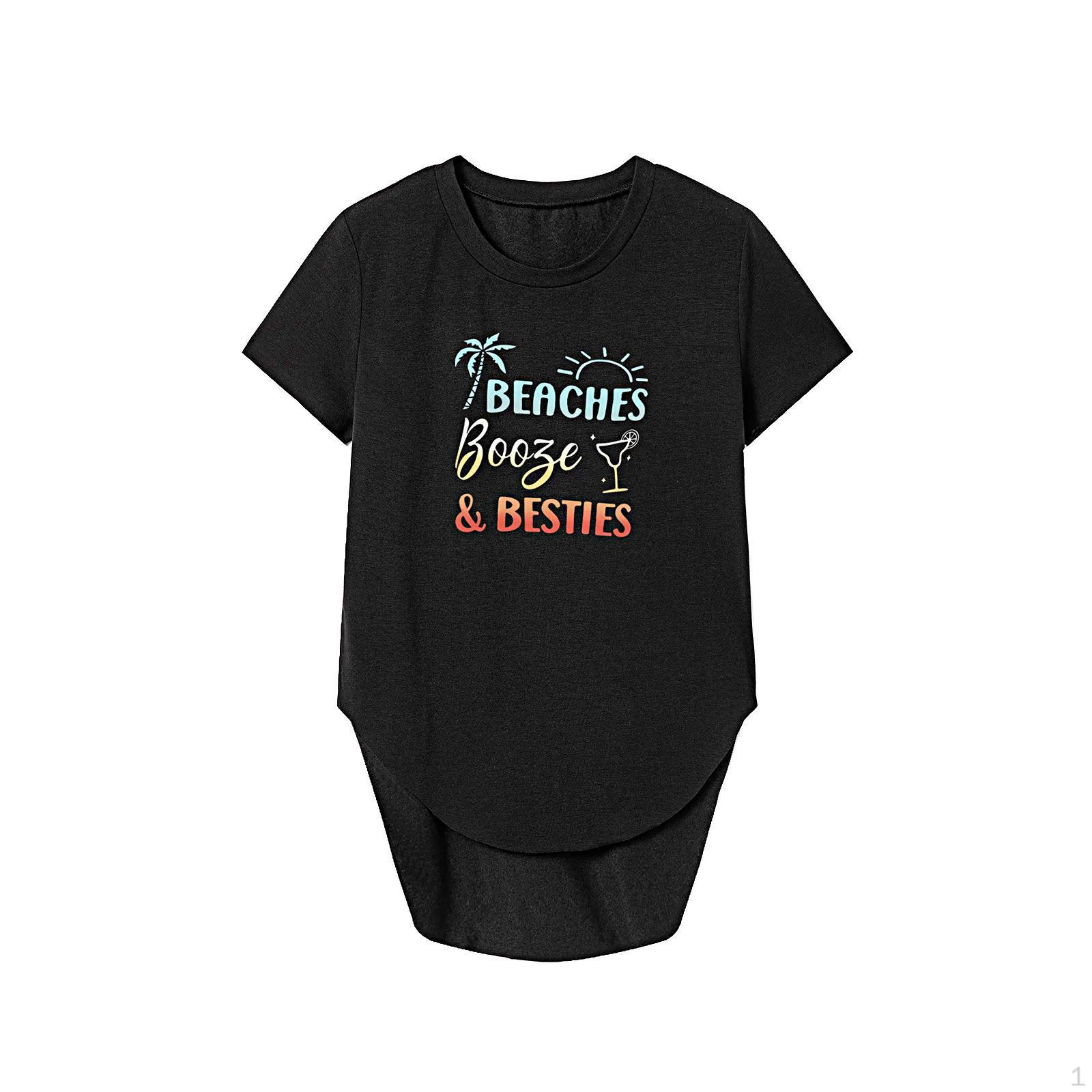 

Футболка для женщин, летняя женская мода с круглым вырезом, повседневная одежда для прогулок