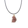1pc Nature Stone Pendant Necklace Amethyst Rose Quartz Lemon Crystal Fluorite Wire Wrapped Raw Stone Jewelry Gifts