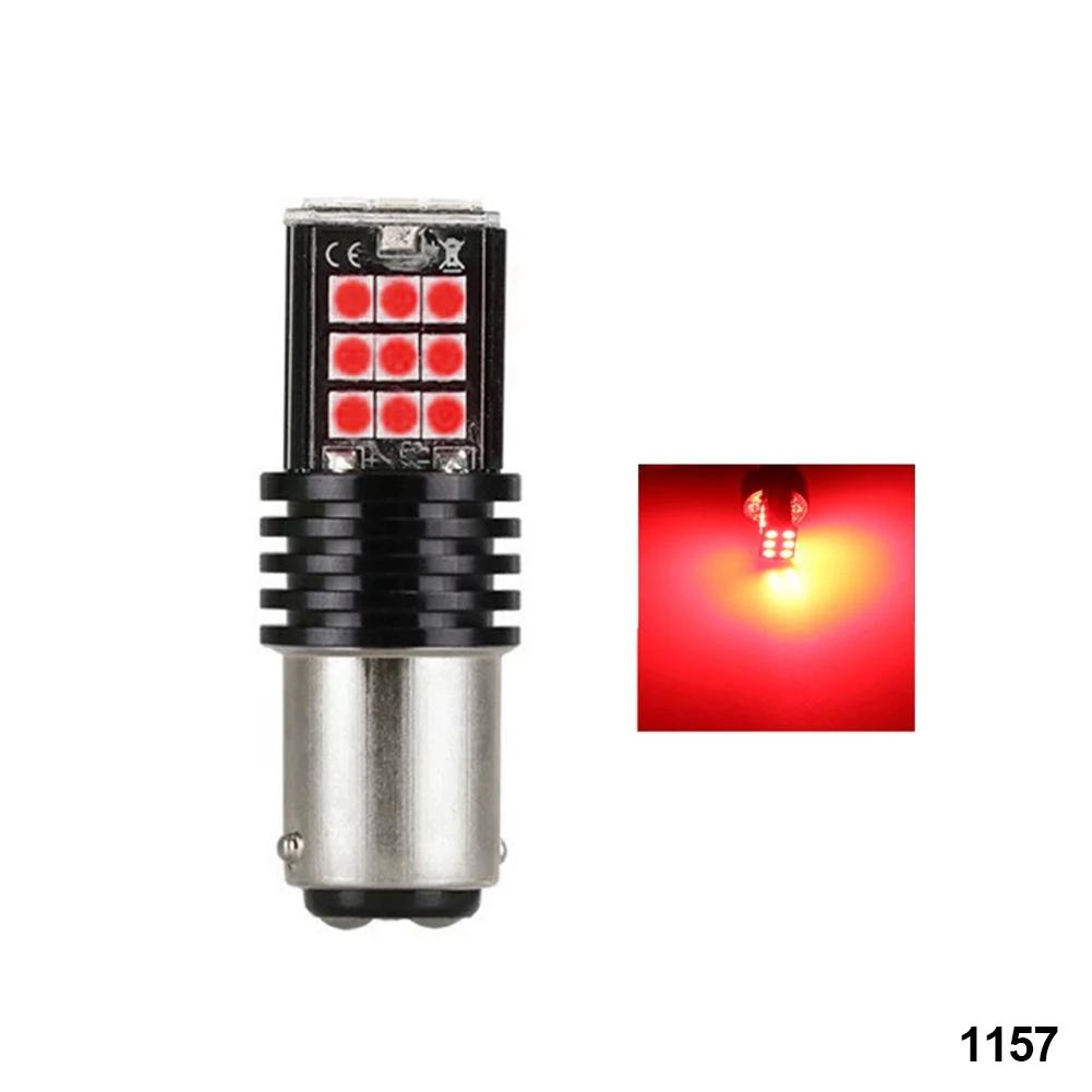 Car LED Reversing Lights Parking Brake Lights Turn Signal Lights White Red BA15S LED 1156 1157 7440 BAY15D Bulb 3030 Bulbs
