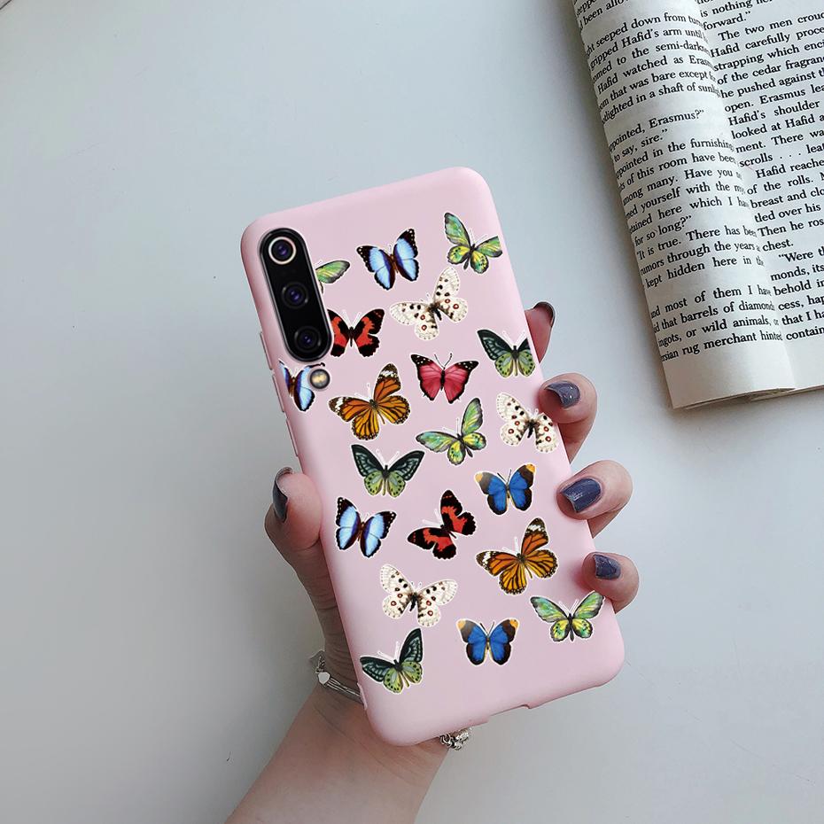 For Xiaomi Mi 9 SE Mi 9 Lite Case Soft Flower Painted Silicone TPU Cover Phone Case For Xiomi Xiaomi Mi 9 Mi9 SE Lite 9SE Cases