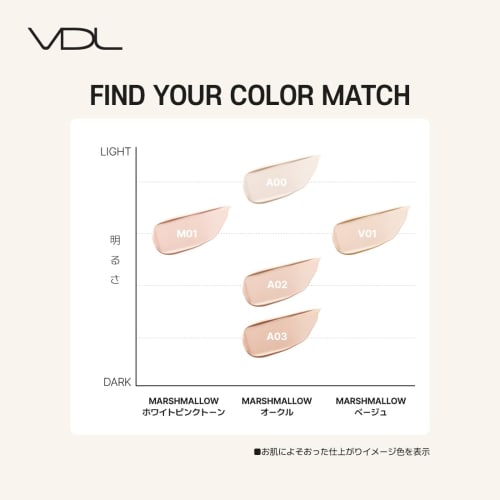 Vdl Cover Stain Perfecting Foundation A02 Natural Ocher 01 No. 21 Spf35 Pa++ Foundation Liquid Coverage Does Not Crumble Vegan