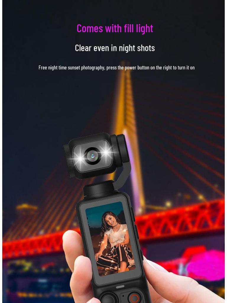 Q7 4K HD Sports Camera: Portable Handheld Action Cam for Outdoor and Travel Vlogs