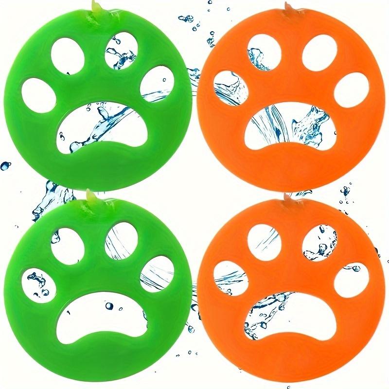 Raccoglitore di Peli in Silicone a Forma di Artiglio di Gatto 4 pz Lavatrice Vestiti Polvere Peli Raccoglitore Bifacciale Riutilizzabile Lavabile Strumenti di Pulizia