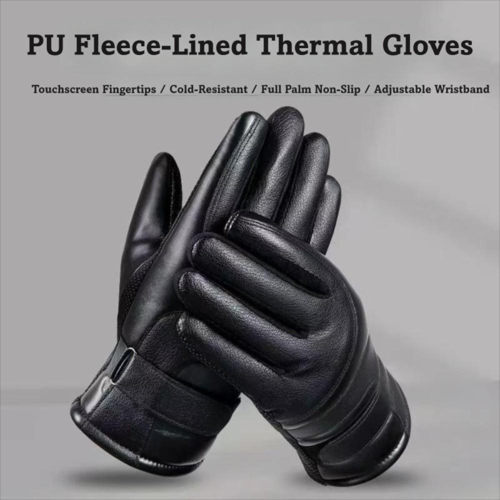Touchscreen Motorcycle Gloves Thickened Fleece Winter Gloves  Winter Outdoor Activities