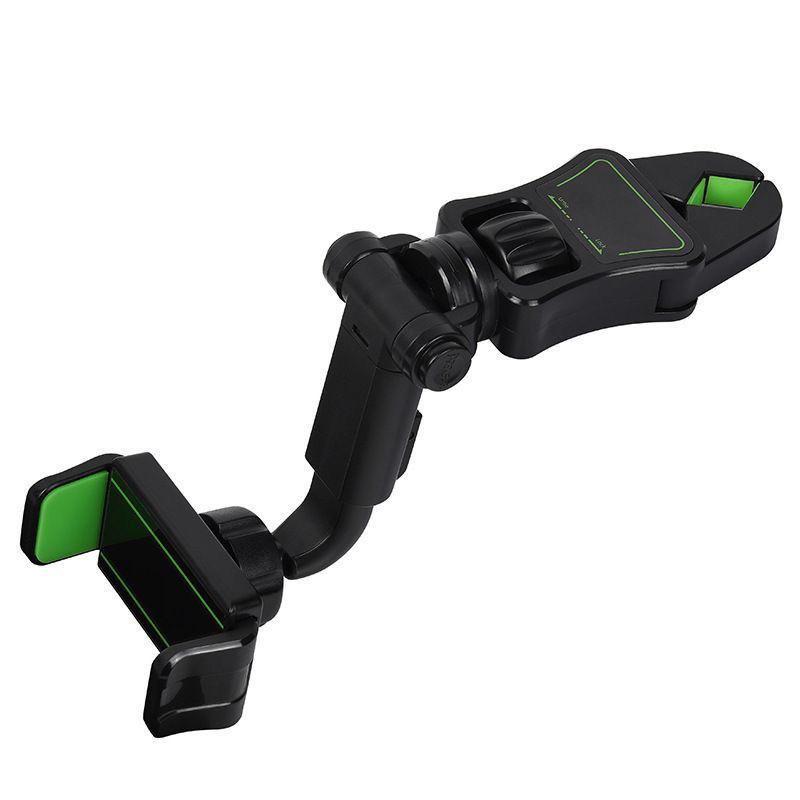 Adjustable Multi-Angle Rearview Mirror Phone Holder for Car Navigation