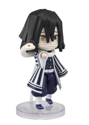 NACIONES TAMASHII Figuarts mini Demon Slayer: Figura móvil pintada en PVC/ABS de Kimetsu no Yaiba Iguro Kobanai de aproximadamente 90 mm 197427