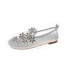 Tsutsu casual shoes Europe station 2026 summer new women's diamond mesh flat-soled Korean version of a ladle shoe