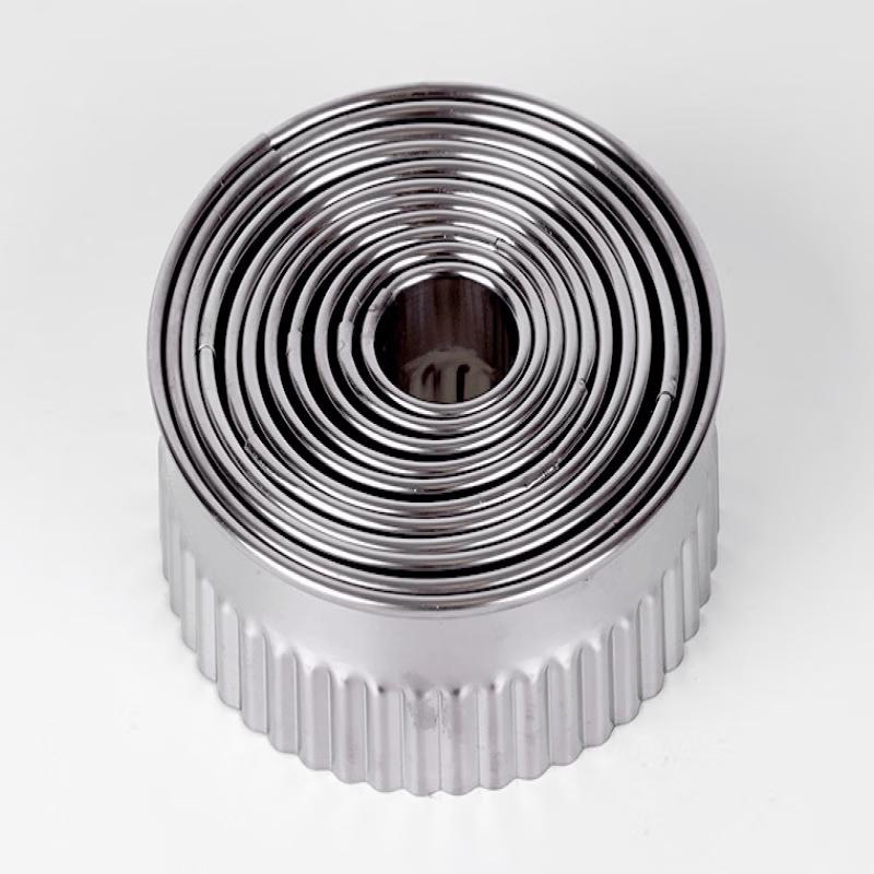 MDNG Serrated Stainless Steel Mousse Ring Set