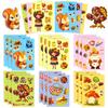 6 Photos/package Thanksgiving Puzzle Stickers for Autumn Harvest Festival Mushroom Squirrel Parent-child Interactive Puzzle Toys Exchange