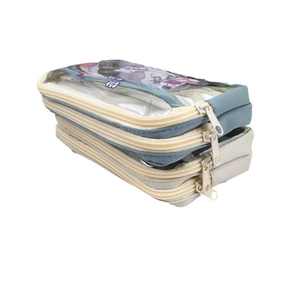 Large Capacity Transparent Pencil Bag With Seethrough Window For Students Gift