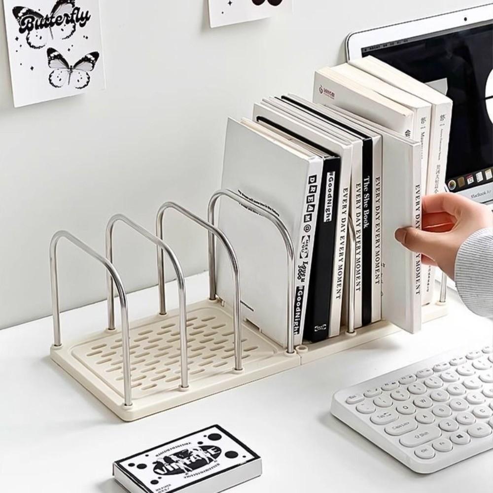 Divided Desktop Bookshelf Detachable Book Stand New Storage Rack  Office Desk