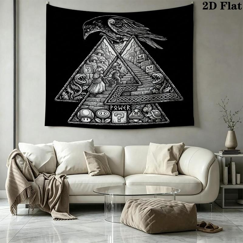 Super Mario Wall Tapestry Aesthetic Wall Hanging Printed Fabric Blanket Decorative Tapestries For Bedroom Living Room Home Decor