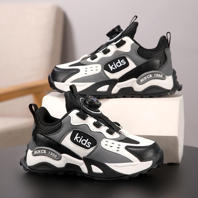 

Дитяча мода Four Seasons Дихаюче повсякденне взуття Діти Біг Спорт Студенти Дівчата Трендові Зручні кросівки 39 чорний/білий