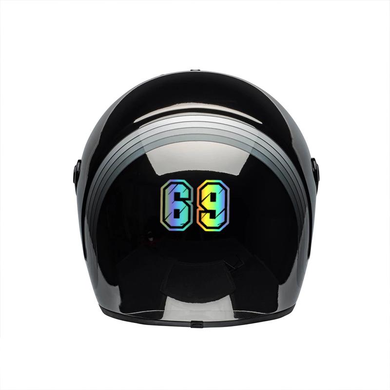 LYKX No Background Figures 0 1 2 3 4 5 6 7 8 9 Racing Number Helmet Racing Vinyl Decals Motorcycle Accessories Sticker