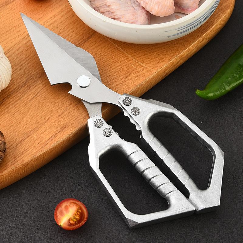 Stainless Steel Heavy-Duty Multifunctional Kitchen Scissors for Chicken and Bones