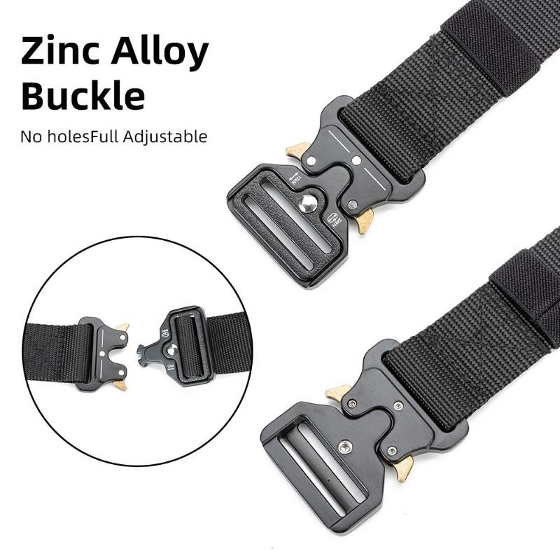Men's Belt Metal Buckle Outdoor Hunting Multi Function Tactical Belt Combat Survival Marine Corps Canvas Nylon Women Sport Belt